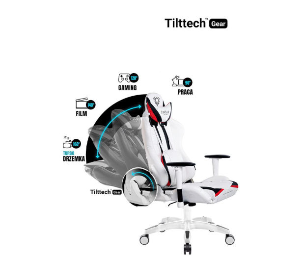 Diablo Chairs X-Ray 2.0 King Size Biało-czarny - 1192255 - zdjęcie 6
